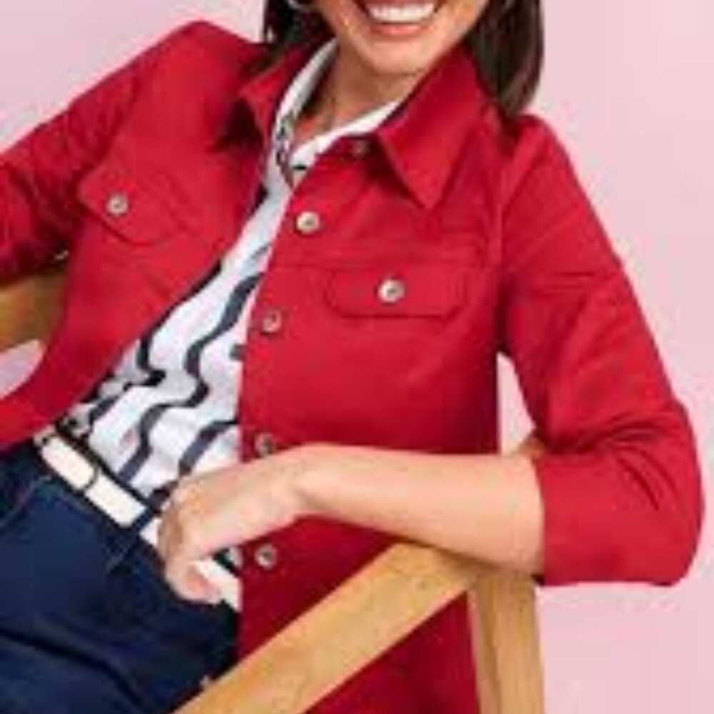 Appleseed's Red Utility Button Up Jacket - Picture 4 of 14